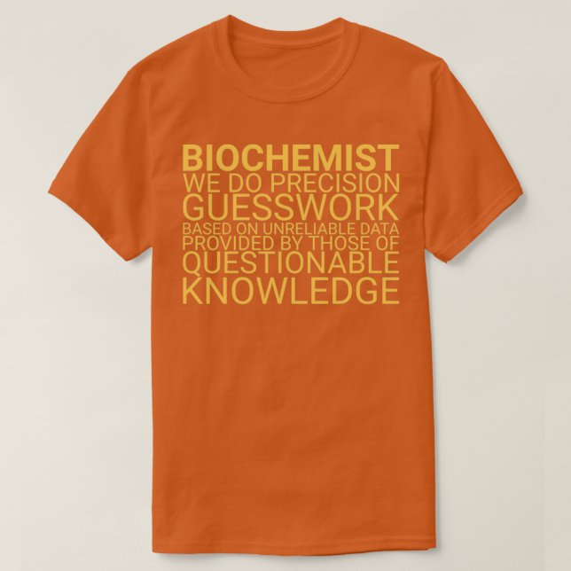 Ratschlag für Biochemie 3 T-Shirt (Design vorne)
