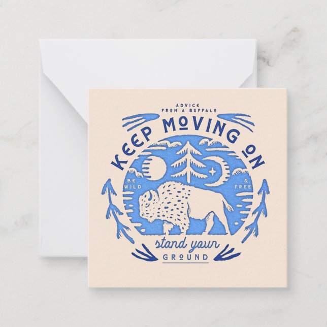 Ratschläge aus einem Buffalo Mitteilungskarte (Vorderseite)