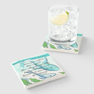 Ratschläge eines Untersetzer aus Whale Stone