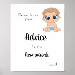 Ratschläge für den Baby-Boy der Neueltern Poster