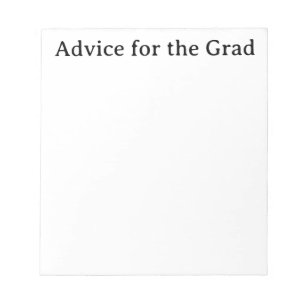 Ratschläge für den Grad Notizblock