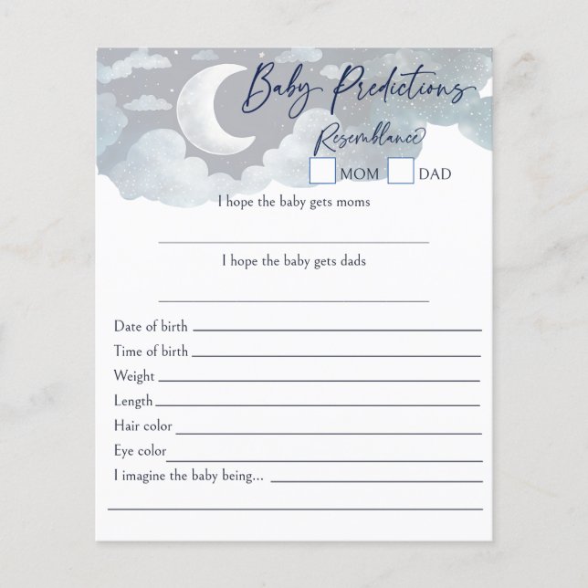 Ratschläge für die Babyvorhersagen über den Mond (Vorderseite)