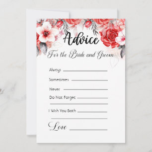 Ratschläge für die Braut und die Gräuel rosa/orang Einladung