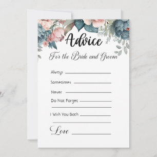 Ratschläge für die Braut und die Grünblüte Einladung