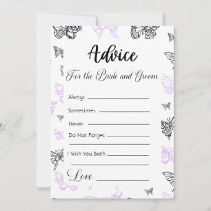 Ratschläge für die modernen Schmetterlinge von Bra Einladung