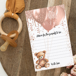 Ratschläge für Eltern Ballons Teddy Bär Babydusche