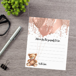 Ratschläge für Eltern Ballons Teddy Bär Babydusche