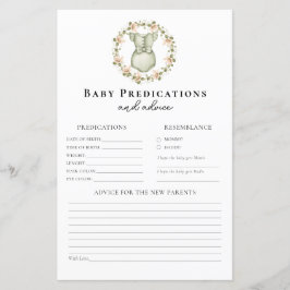 Ratschläge für Eltern Boho Girl Baby Shower Game
