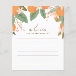 Ratschläge für Eltern Citrus Baby Shower Game