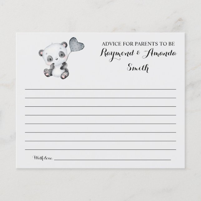 Ratschläge für Mama & Vater Babyduschkarte Flyer (Vorne)