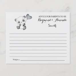 Ratschläge für Mama & Vater Babyduschkarte Flyer