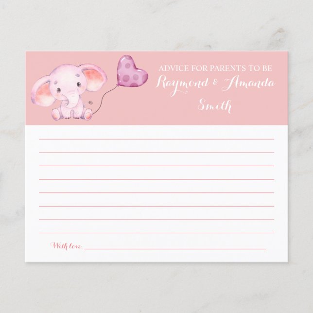 Ratschläge für Mama & Vater Babyduschkarte Flyer (Vorne)