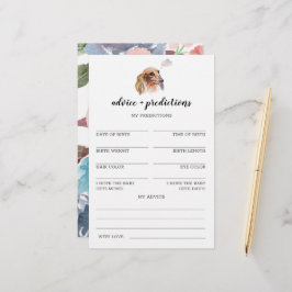 Ratschläge und Vorhersagen Dackel Baby Shower Game