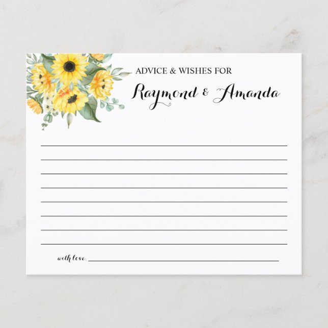 Ratschläge und Wünsche für eine Karte mit doppelte (Vorne)