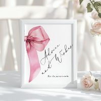 Ratschläge und Wünsche für neue Eltern rosa Bow