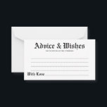 Ratschläge und Wünsche Gotische Hochzeitkarte<br><div class="desc">Sie können diese Ratschläge und Wünsche gotische Hochzeitskarte personalisieren und anpassen. Es stehen Bearbeitungsoptionen zur Verfügung.</div>