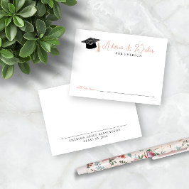 Ratschläge und Wünsche Handgezeichneter Abschluss  Begleitkarte