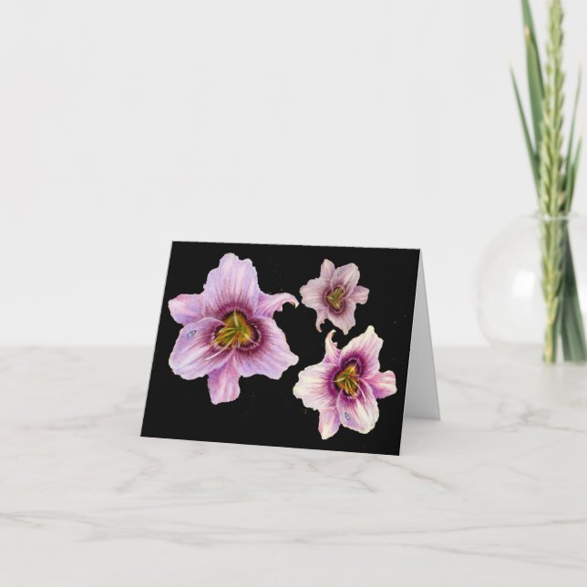 Ratschläge von drei Tiger-Lilien Karte (Vorderseite)