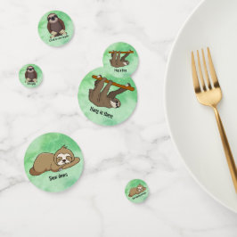 Ratschläge von einem Sloth Table Confetti Konfetti