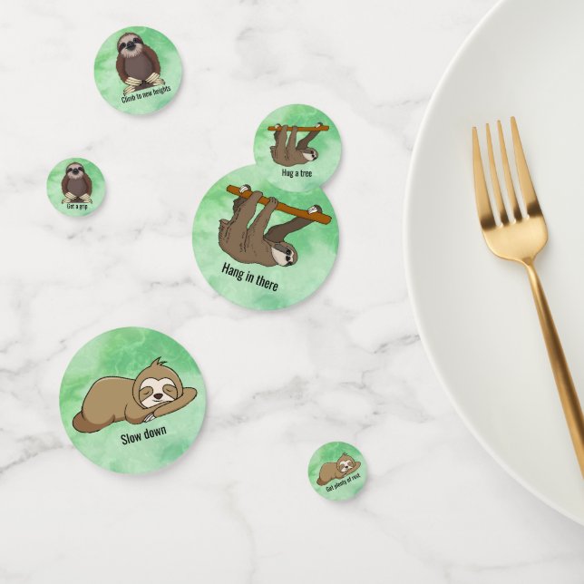 Ratschläge von einem Sloth Table Confetti Konfetti (Gruppe)