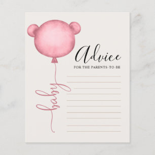 Ratschläge zum Kinderspiel Beary Pink Baby Shower 