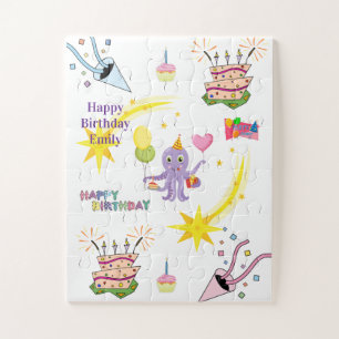 Rätsel, Alles Gute zum Geburtstag Tintenfisch Cupc Puzzle