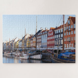 Rätsel - Boote auf dem Kanal Kopenhagen Dänemark Puzzle