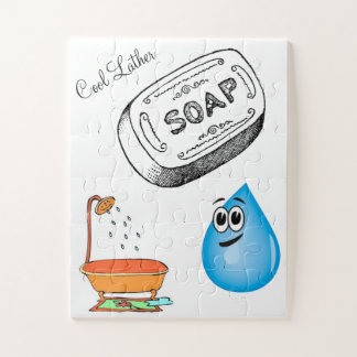 Rätsel Coole Schaumbad Badezimmer Puzzle