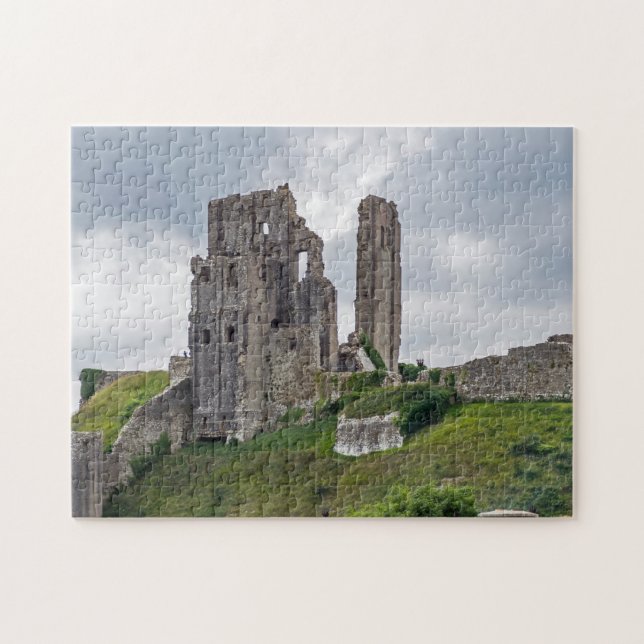 Rätsel der Aussicht auf das Schloss Corfe Puzzle (Horizontal)