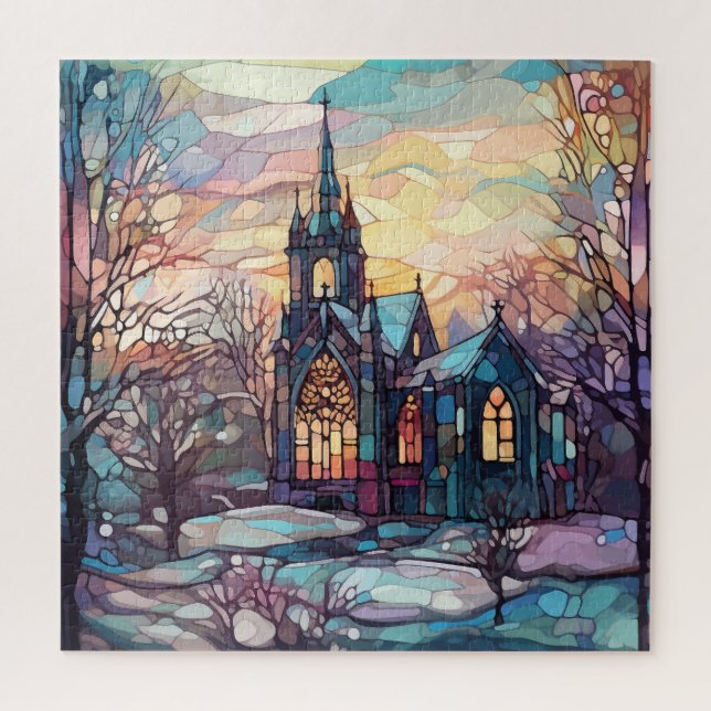 Rätsel der Glaskirche Puzzle (Vertikal)