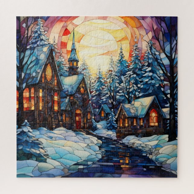 Rätsel der Glaskirche Puzzle (Vertikal)