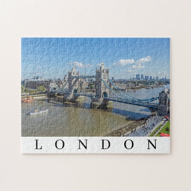 Rätsel der Luftansicht der London Tower Bridge Puzzle (Horizontal)