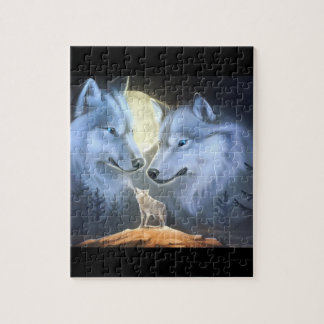 Rätsel der weißen Wölfe Puzzle