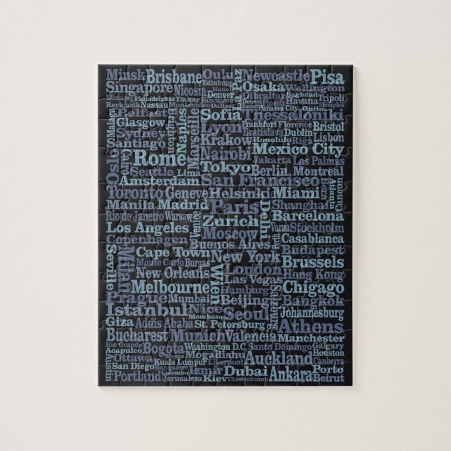 Rätsel der Weltstädte Puzzle (Vertikal)