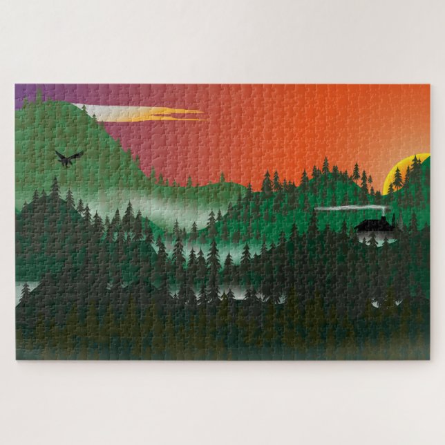 Rätsel der Wildnis Puzzle (Horizontal)
