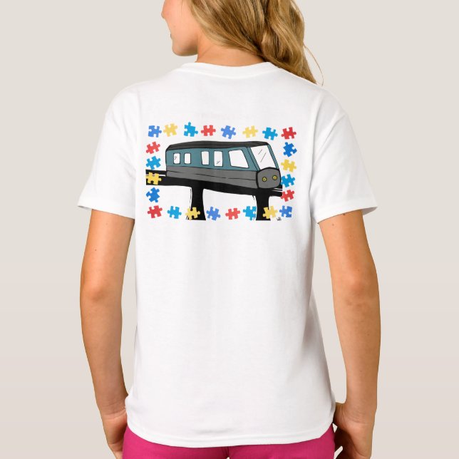 Rätsel des Monorail-Zuges T-Shirt (Rückseite)