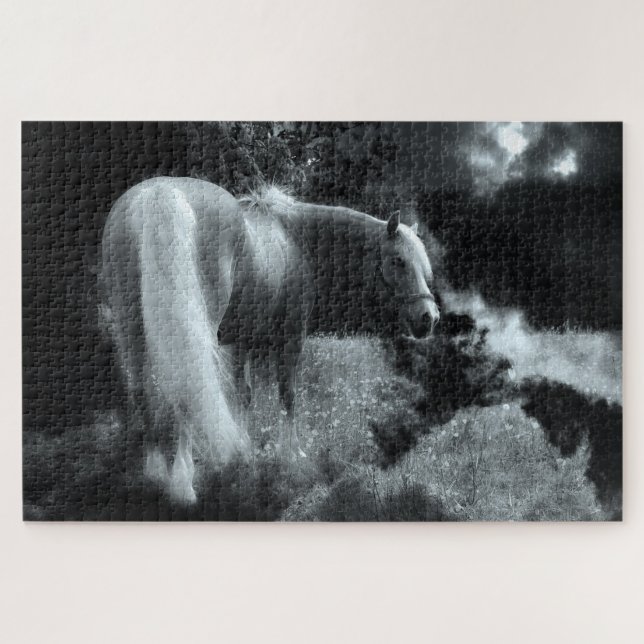 Rätsel des mystischen Nachtpferdes Puzzle (Horizontal)