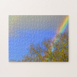 Rätsel - Doppelter Regenbogen am Himmel Puzzle