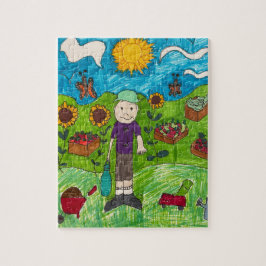 Rätsel: Ernte der Zeit auf dem Bauernhof mit Bauer Puzzle