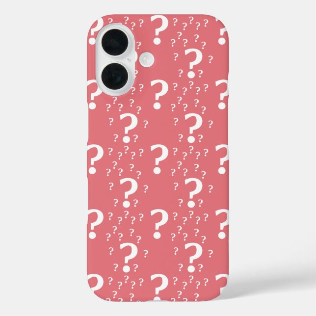 Rätsel-Fragezeichen Case-Mate iPhone Hülle (Rückseite)