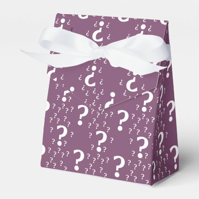 Rätsel-Fragezeichen Geschenkschachtel (Vorderseite)
