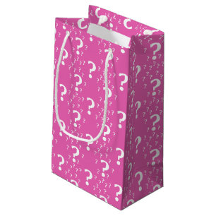 Rätsel-Fragezeichen rätseln pink Kleine Geschenktüte