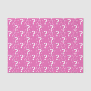 Rätsel-Fragezeichen rätseln pink Seidenpapier