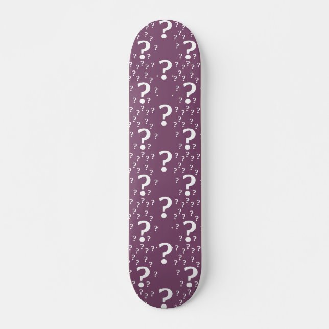 Rätsel-Fragezeichen Skateboard (Vorne)