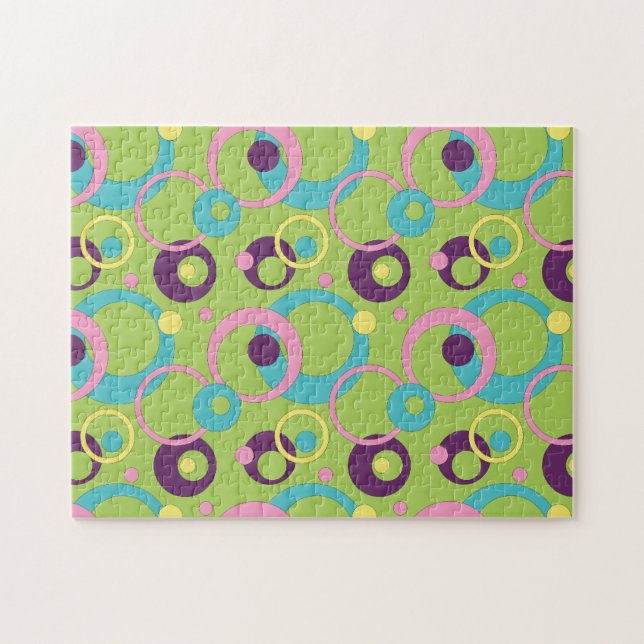 Rätsel Funky Green Circles Puzzle (Horizontal)