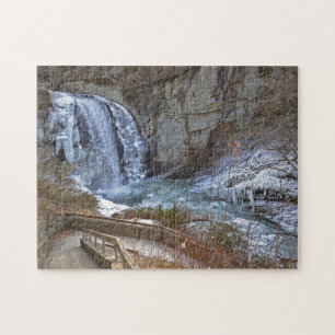 Rätsel - gefroren, Blick auf Glass Falls Puzzle