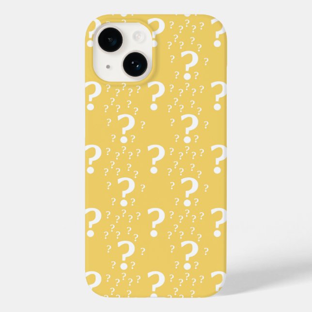 Rätsel gelb Case-Mate iPhone hülle (Rückseite)