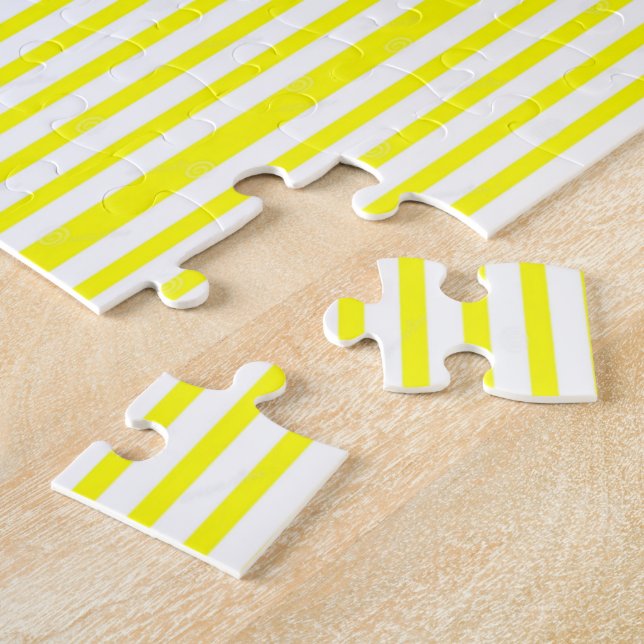 Rätsel Gelb & Weiß Streifen Puzzle (Seite)