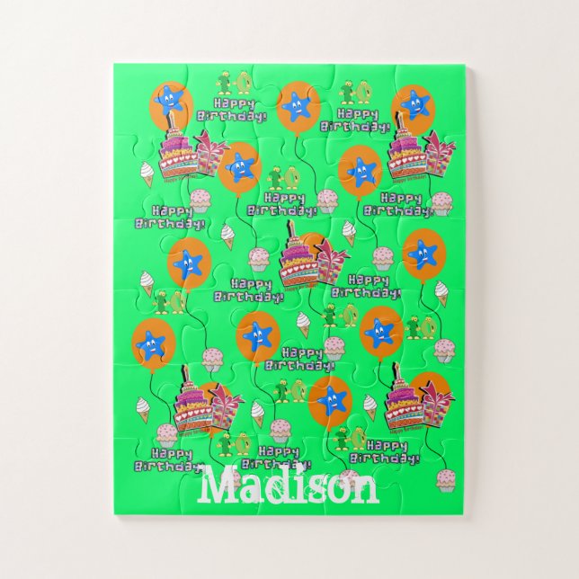 Rätsel, glücklich 10. Geburtstag, 10. Geburtstag G Puzzle (Vertikal)