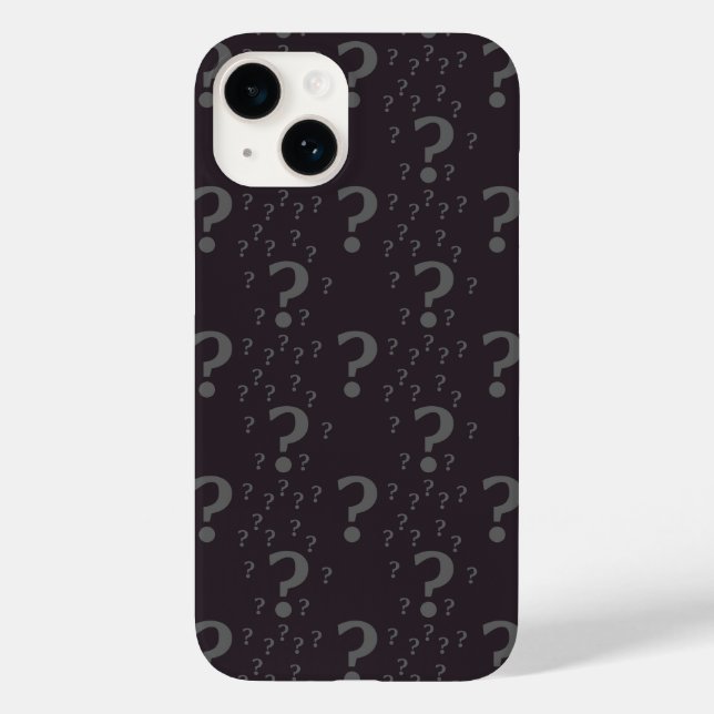 Rätsel grau Case-Mate iPhone hülle (Rückseite)